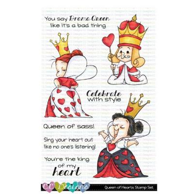 C.C. Designs Clear Stamps - Queen of Hearts